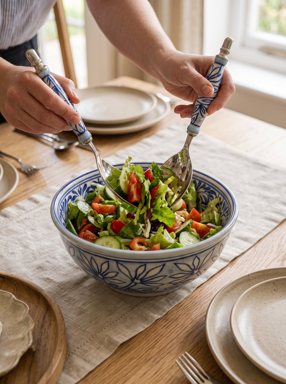Talavera Oasis Salad Servers