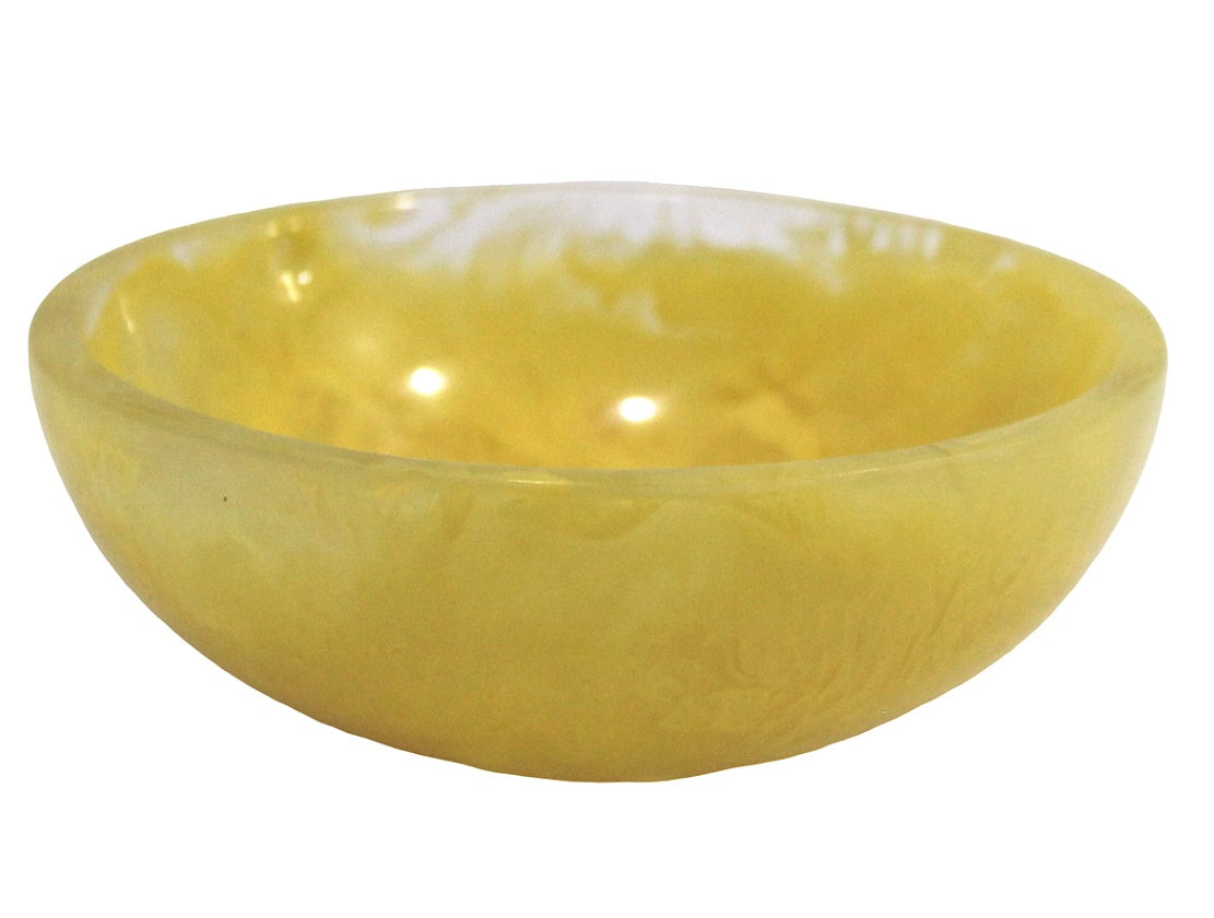 Lemon Yellow Resin Bowl
