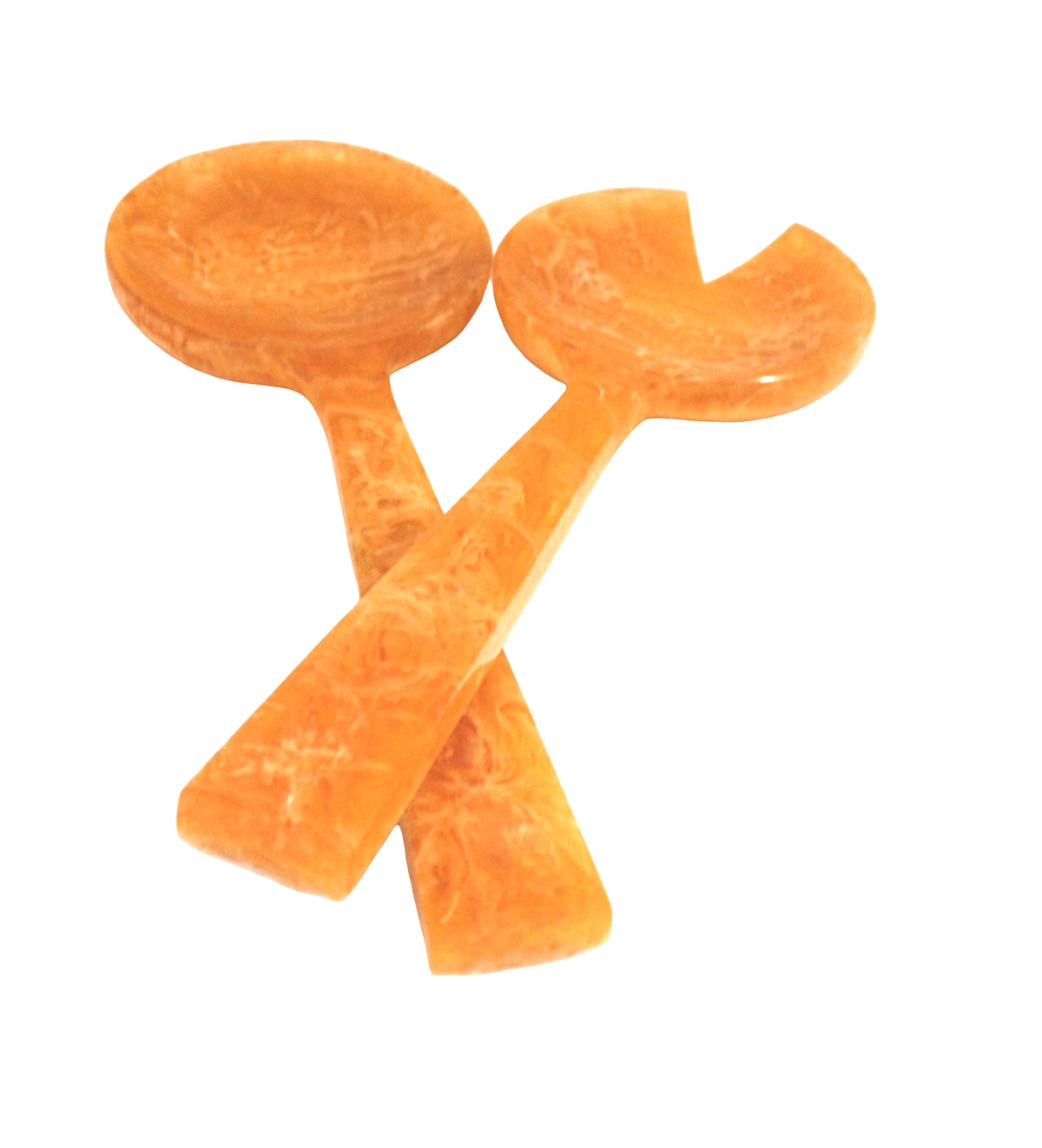 Amber Resin Salad Servers