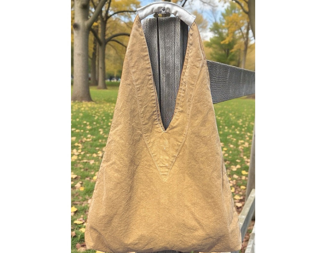 Sienna Washed Canvas Triangle Slouch Bag