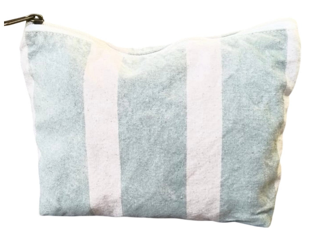 Sonoma Striped Canvas Cosmetic Pouch