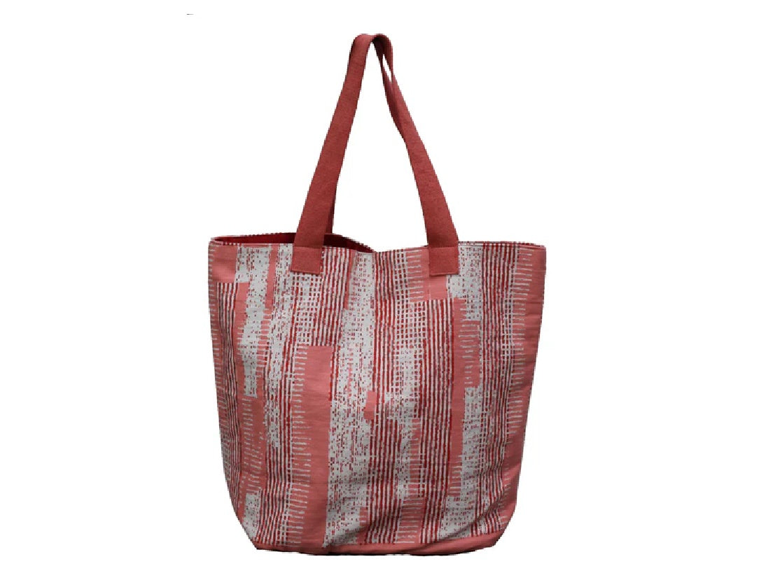 Pink Striped Bag
