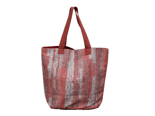 Pink Striped Bag