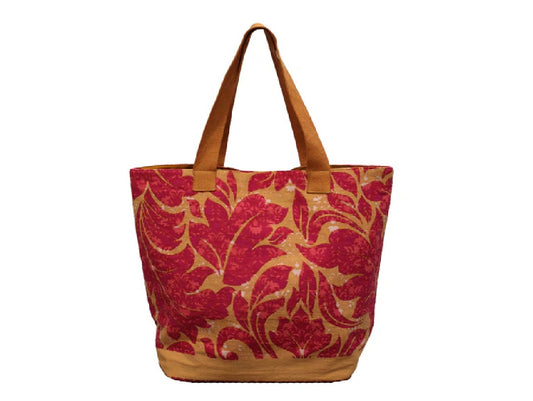 Pink and Orange Leaf Bag
