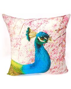 Peacock cushion