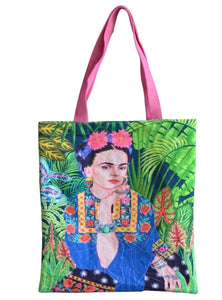 Frida with bracelet canvas bag