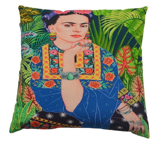 Frida kahlo with bracelet design Cushion