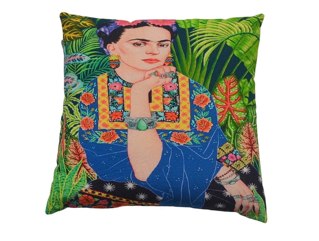Frida kahlo with bracelet design Cushion