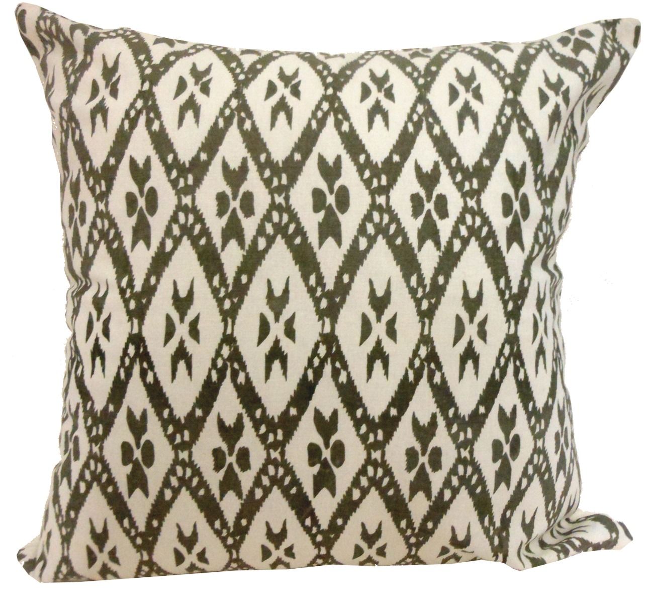 Grey and White Diamond Cushion