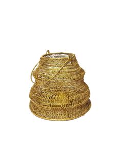 Small brass wire lantern 20x17 cm