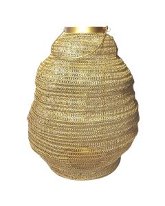 Large brass wire lantern 32x28 cm