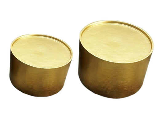 Set of 2 Brass Coffee Tables