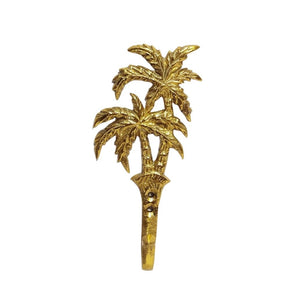 Brass plated palm tree hook