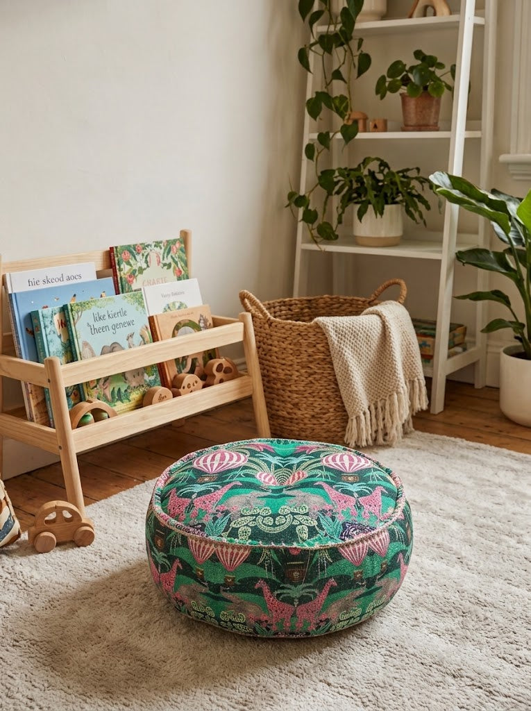 The Vayu Balloon Safari Floor Pouf