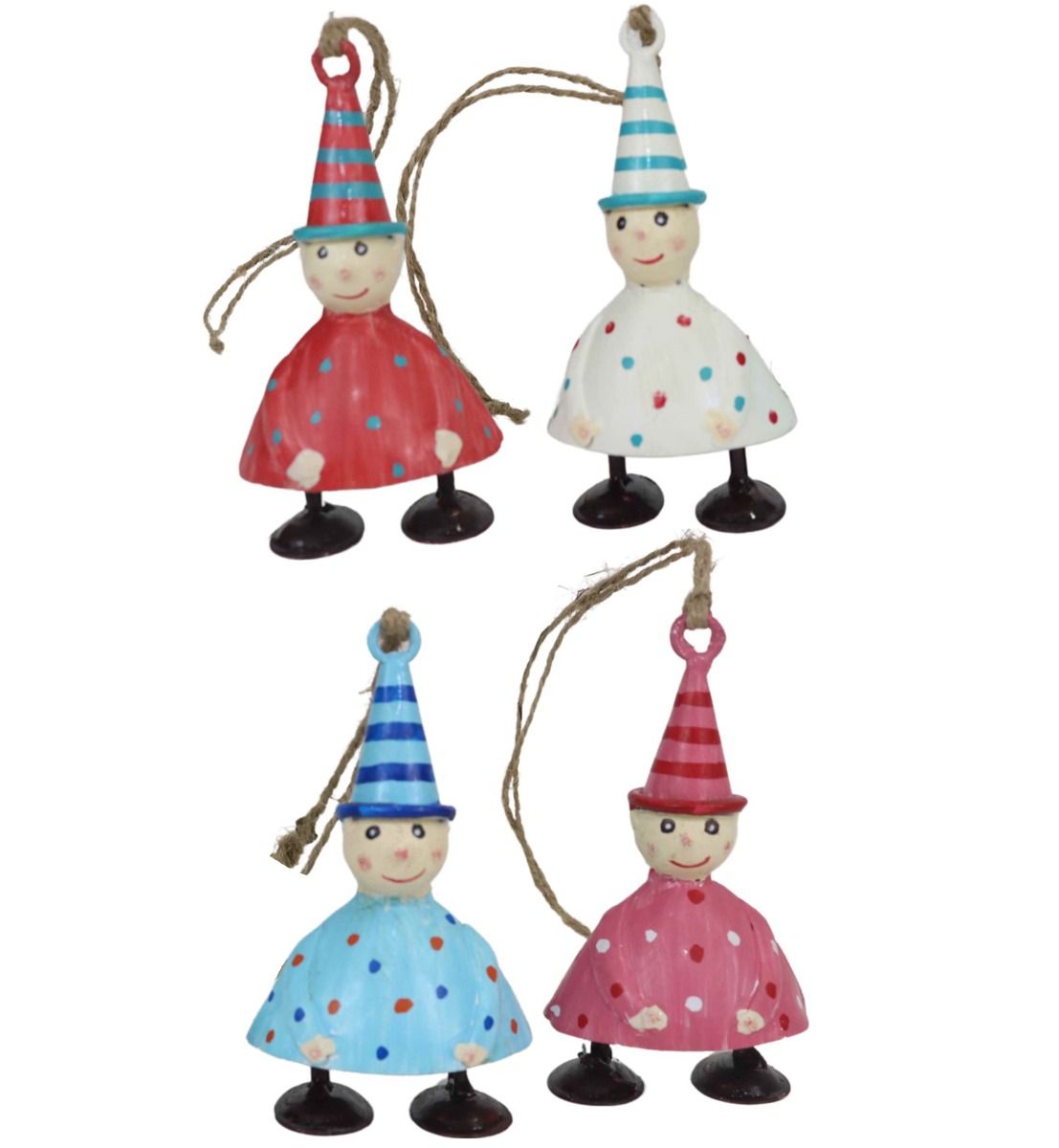 Set of 4 Santa's Helpers Hangings - Sale!