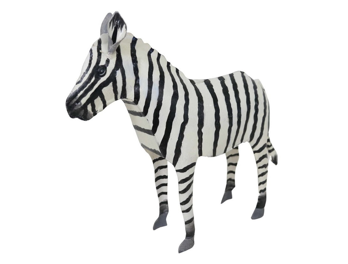 Small painted zebra 23x20x6 cm