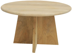 Light oak finish coffee table