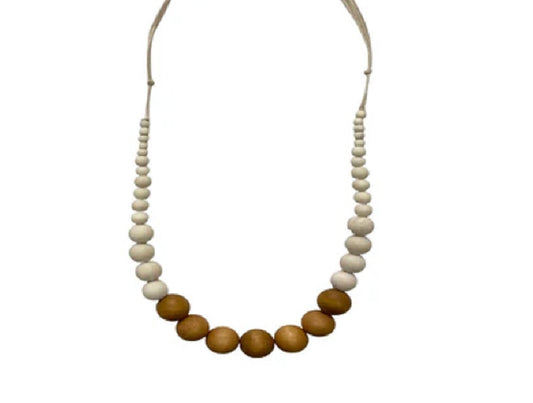 Hand Beaded Neutrals Necklace