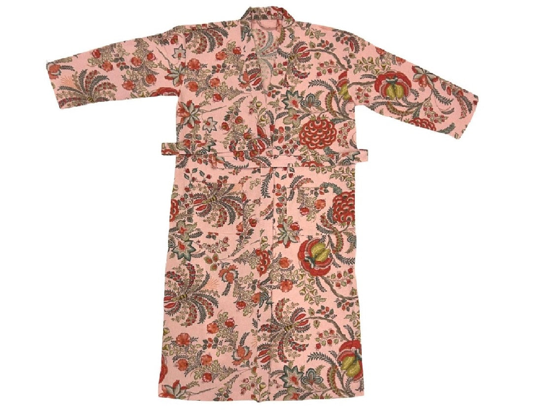 Premium Cotton Waffle Kimono in Pink