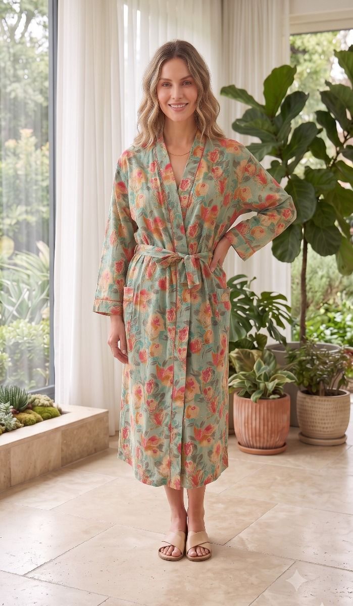 The Sunder Rose Kimono Robe