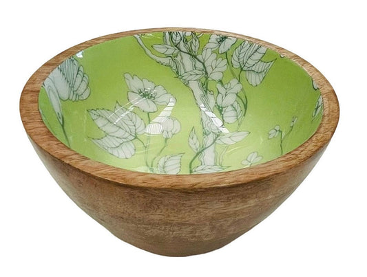 Nut bowl with green design