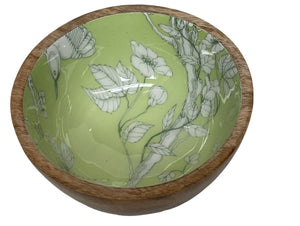 Nut bowl with green design