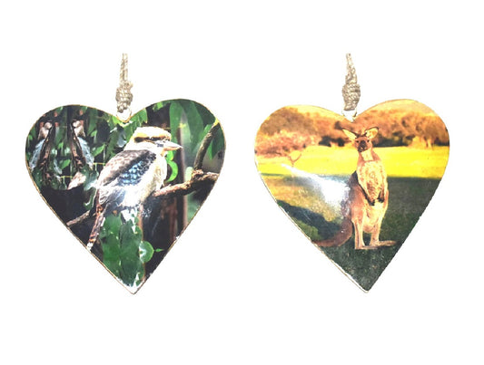 Set of 2 Australian Animal Hearts