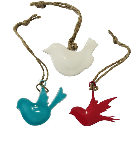 Set of 3 Coloured Birds
