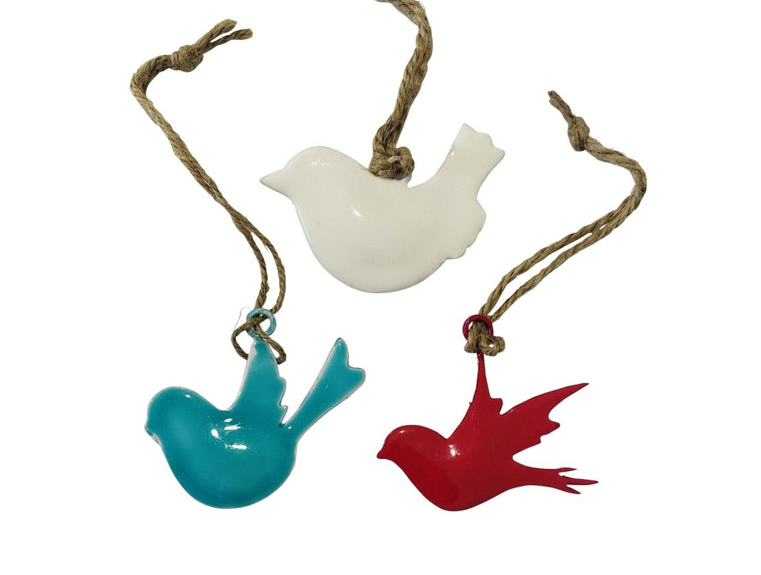Set of 3 Coloured Birds