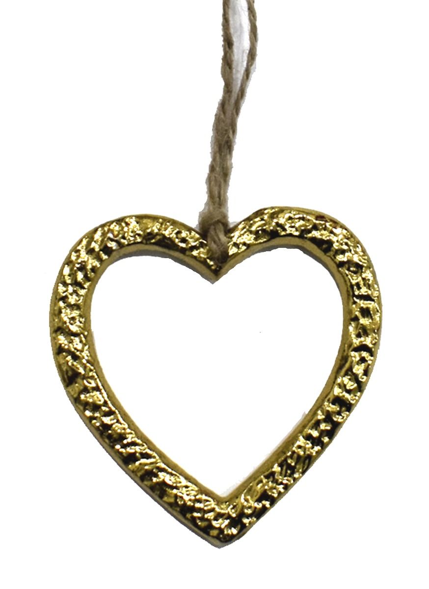 Brass Heart Hanging Ornament - Sale!