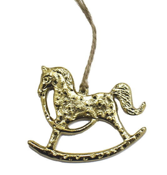 Handcrafted Brass Rocking Horse - Sale!