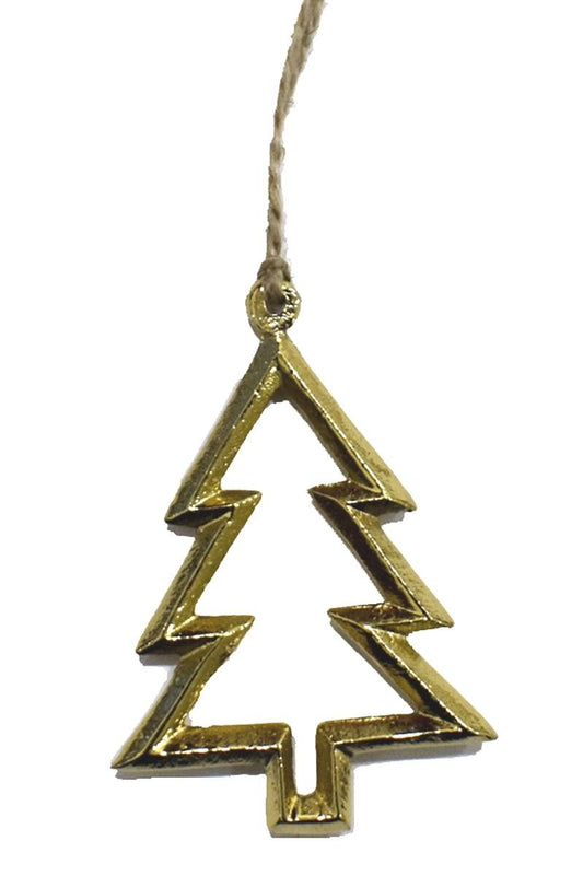 Brass Xmas Tree Hanging Ornament - SALE!