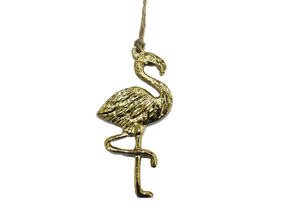 Brass Flamingo Hanging Ornament - Sale!