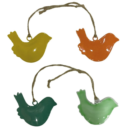 Set of 4 Coloured Birds