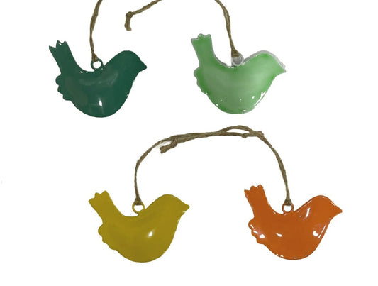 Set of 4 Coloured Birds