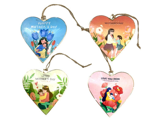 Set of 4 Mother's Day Hanging Hearts