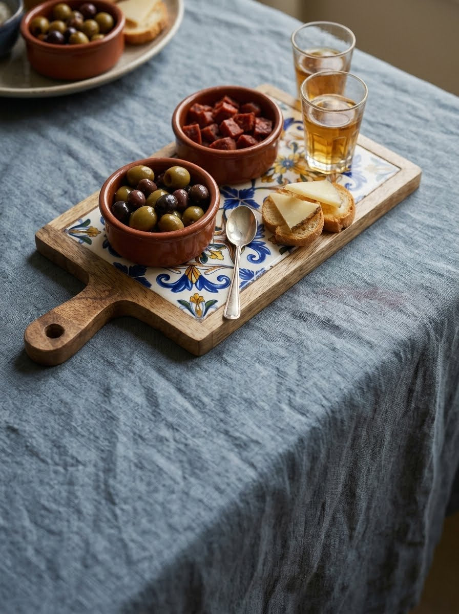 Royal Azulejo Double Tapas Board