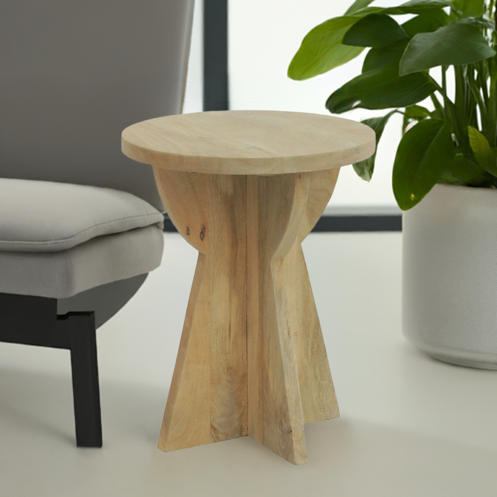 Light Oak Finish Side Table