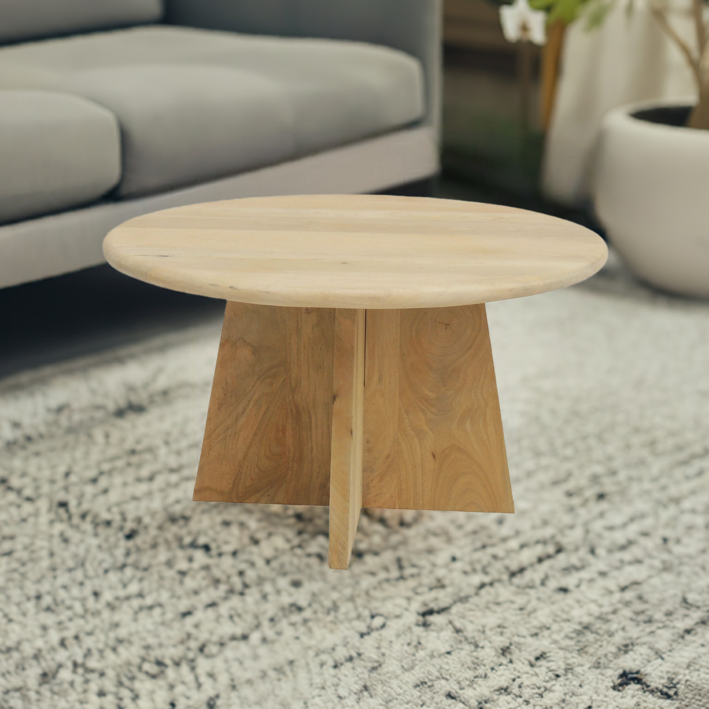 Light Oak Finish Coffee Table