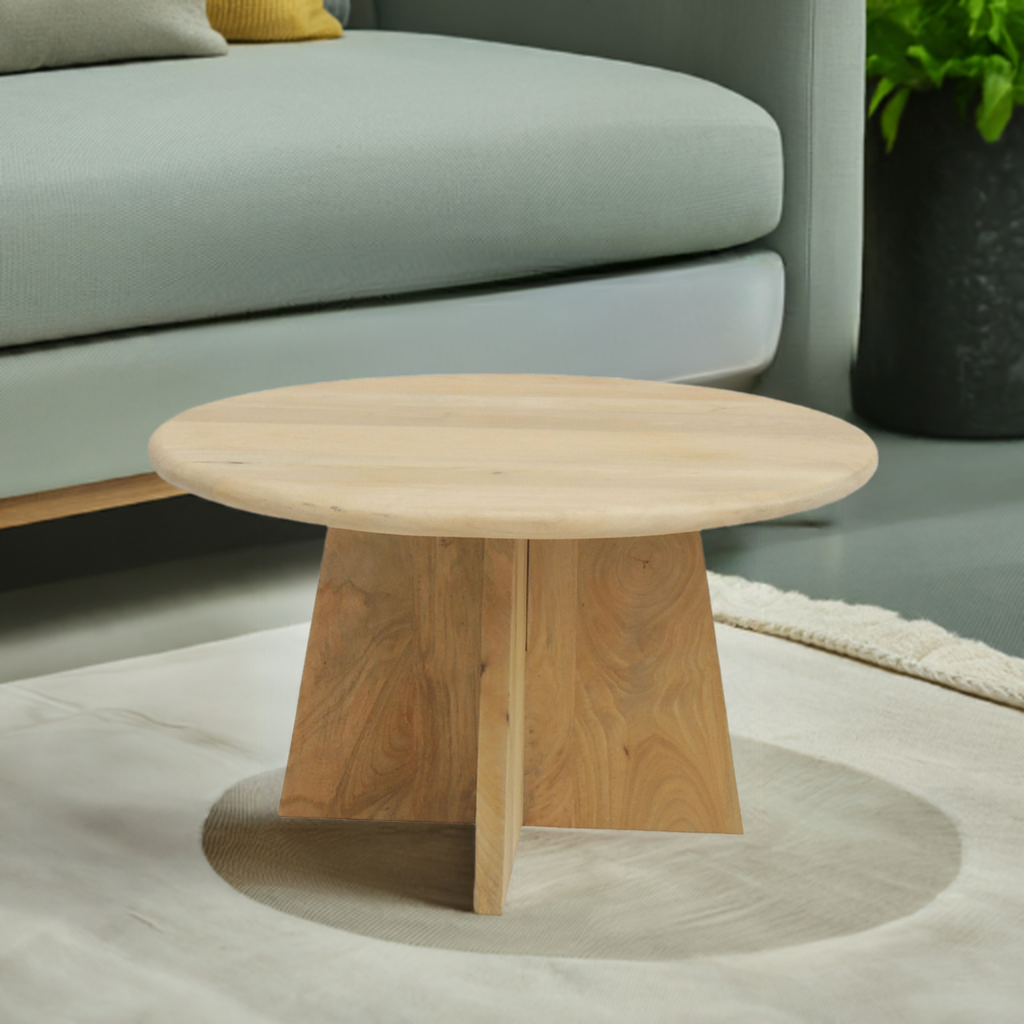 Light Oak Finish Coffee Table