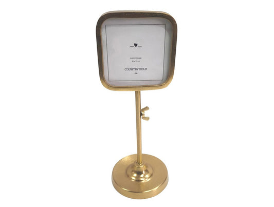 Brass frame on stand