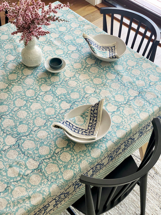 Rectangular Block Print Tablecloth