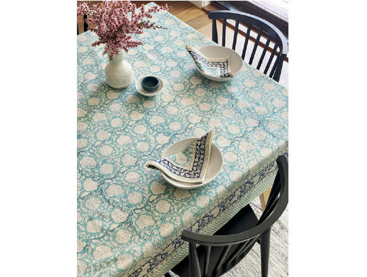 Rectangular Block Print Tablecloth