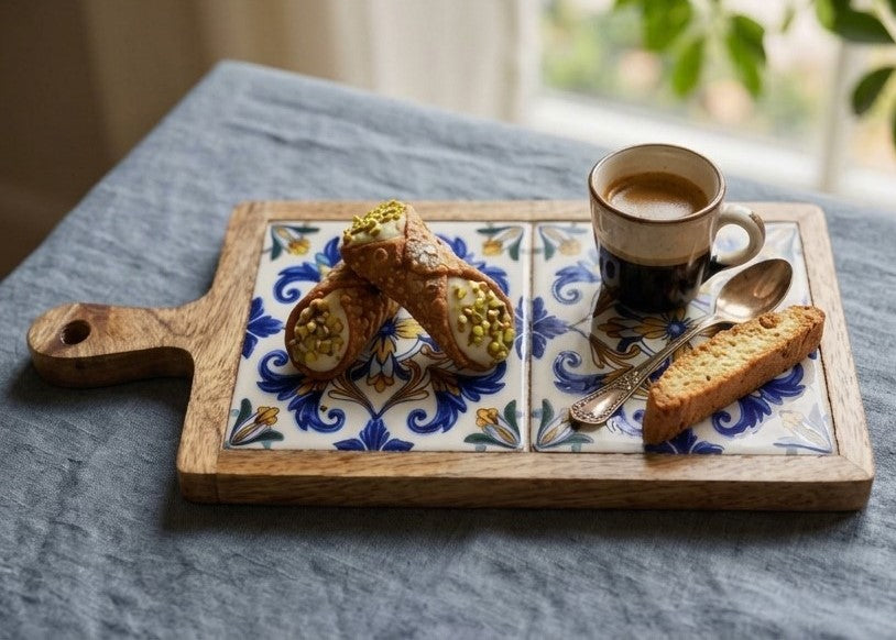Royal Azulejo Double Tapas Board