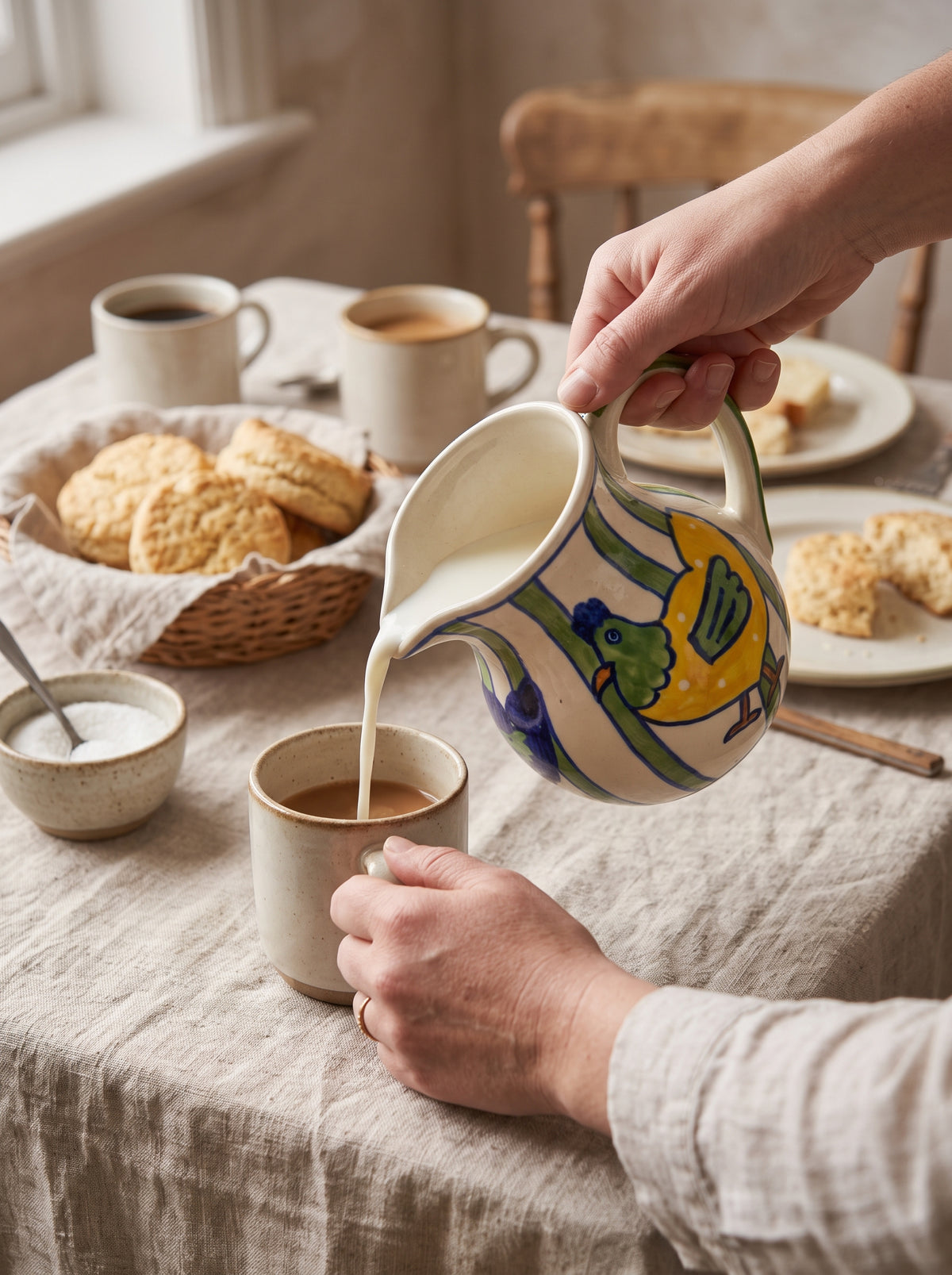 Meadow Hens Jug