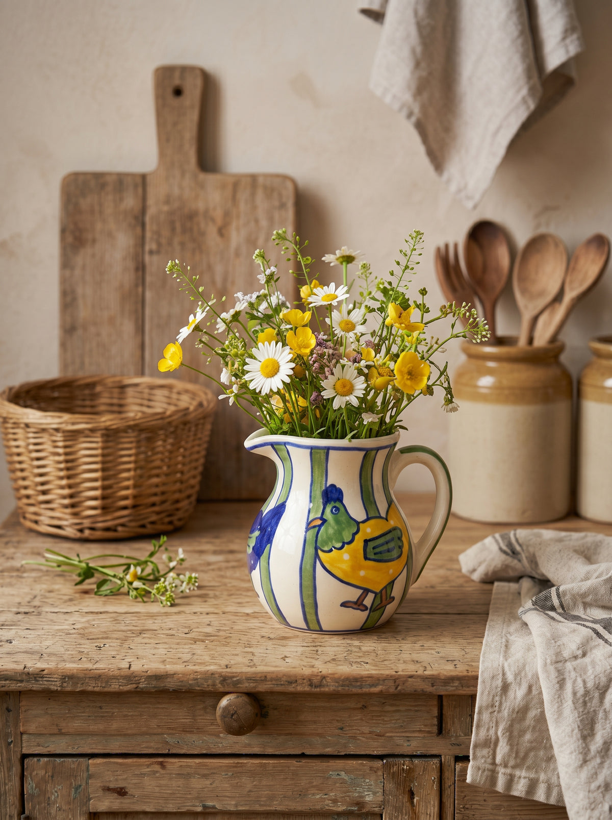 Meadow Hens Jug