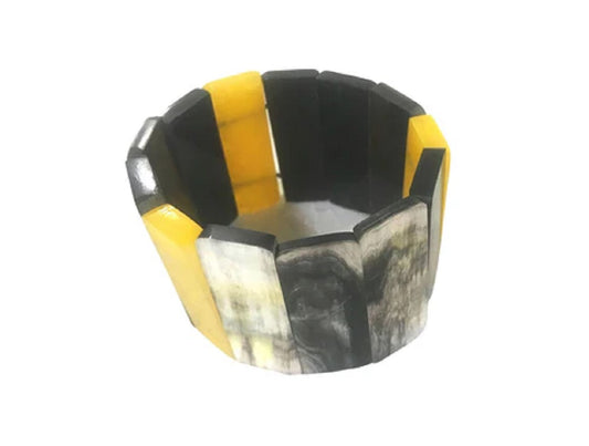 Resin and Horn Bracelet