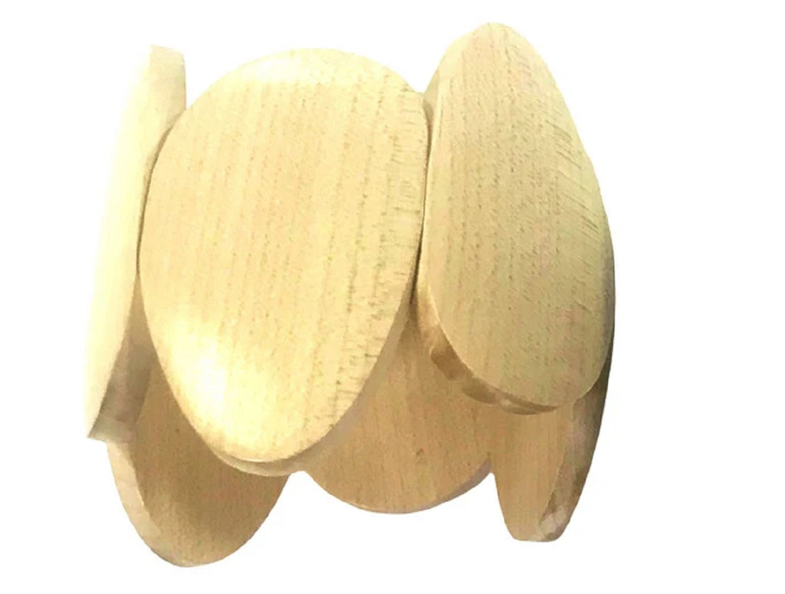 Chunky Natural Wooden Bracelet