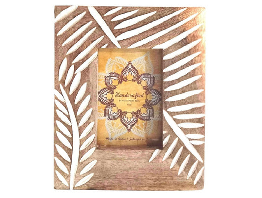 Palm design wooden frame