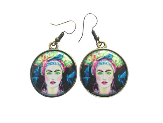 Frida Headscarf Earrings